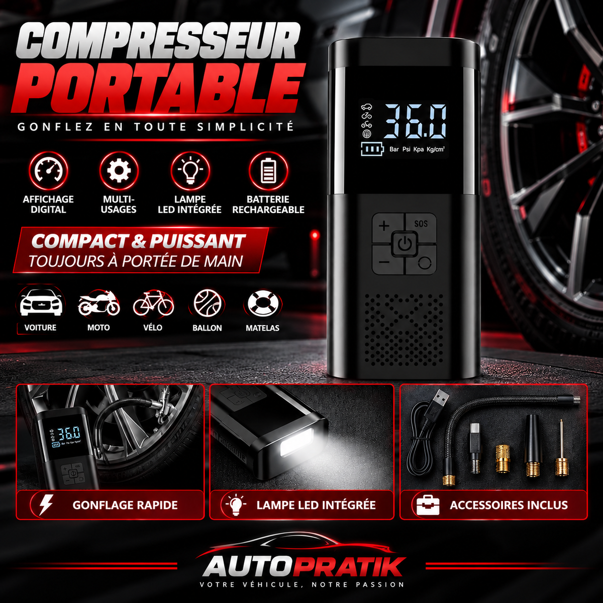 Compresseur d’air portable